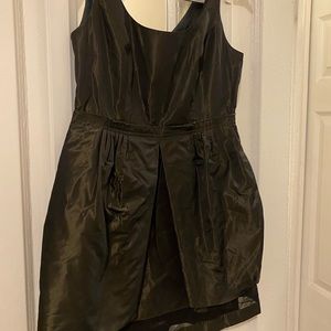 Black, mini, shimmery cocktail dress. Great for a wedding!